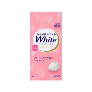 KAO 花王石鹸ホワイト アロマティック・ローズの香り 普通サイズ 6コ箱 FC620NN-イメージ1