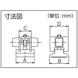 ダイケン アルミドアハンガー SD15戸当りシルバー SD15-Rドアハンガー用複車 FC843FU-3203654-イメージ3