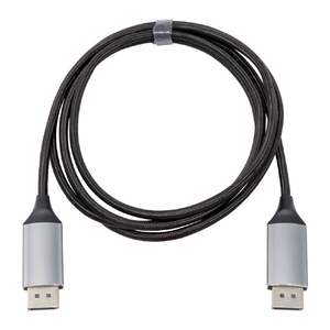 アイネックス DisplayPort 2．1 DP54対応ケーブル(2．0m) グレー×ブラック AMC-DPMN2120-イメージ2