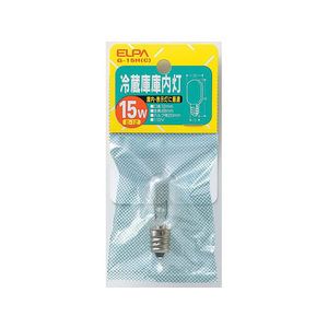 朝日電器（ＥＬＰＡ） ELPA 冷蔵庫庫内灯 クリア 15W F944124-G-15H(C)-イメージ1