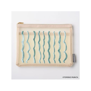 ヒサゴ ムラタトモコ 刺繍メッシュポーチ Ripple(リップル) FCB282K-UTN309-イメージ1