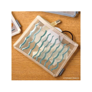 ヒサゴ ムラタトモコ 刺繍メッシュポーチ Ripple(リップル) FCB282K-UTN309-イメージ2
