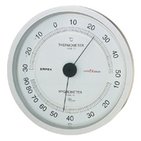 エンペックス 温湿度計 シャインシルバー EX2747