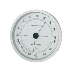 エンペックス 温湿度計 シャインシルバー EX-2747-イメージ1