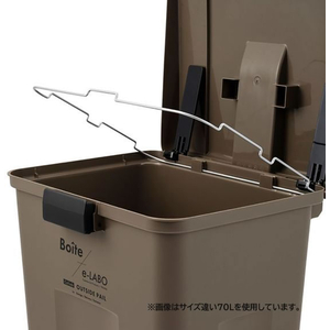 天馬 Boite e-LABO タッチオープンペール 45L ブラウン FCF952M-ELB-TOP45 BR-イメージ5