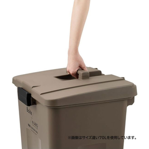 天馬 Boite e-LABO タッチオープンペール 45L ブラウン FCF952M-ELB-TOP45 BR-イメージ7