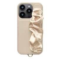ユニケース iPhone 16 Pro用Classy Scrunchie Case ベージュ UNI-CSIP24MP-2CSBE