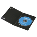 サンワサプライ スリムDVDトールケース(1枚収納・10枚セット) ブラック DVD-TU1-10BKN