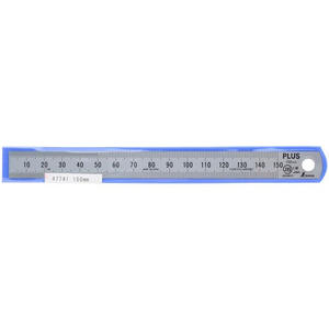 プラス 定規 ステンレス直尺 15cm 0.5mm厚 シルバー FCP3025-47741-イメージ2