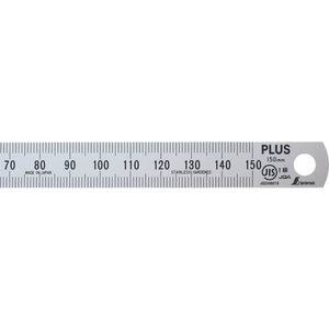 プラス 定規 ステンレス直尺 15cm 0.5mm厚 シルバー FCP3025-47741-イメージ4