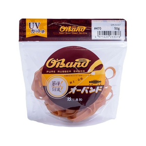 共和 輪ゴム オーバンド 透明袋 #470 アメ 50g FC880SZ-GPA-N-017-イメージ1