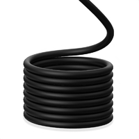 CIO スパイラルシリコンケーブル CtoC 2m ブラック CIO-SLSC30000-CC2-BK