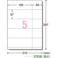 エーワン A-ONE.51471 A4判 パソコンで手作りチケット 5面 20シート