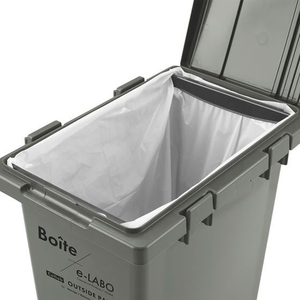 天馬 Boite e-LABO つなげて分別ペール 45L カーキ FCF953M-ELB-TBP45 KH-イメージ2