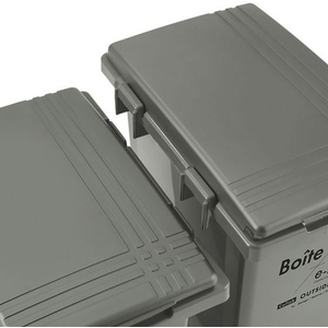 天馬 Boite e-LABO つなげて分別ペール 45L カーキ FCF953M-ELB-TBP45 KH-イメージ4