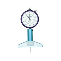 テクロック ダイヤルデプスゲージ 測定範囲0~20mm 0～20±0.0150.0112075 FC331JM-3310981
