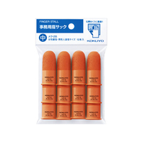 コクヨ 紙めくり 指サック 中 オレンジ 18mm 12本 FC01306-ﾒｸ-2B