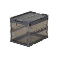 トラスコ中山 TRUSCO　スケルコンオリコン20L（蓋付）　黒 TR-SC20BK