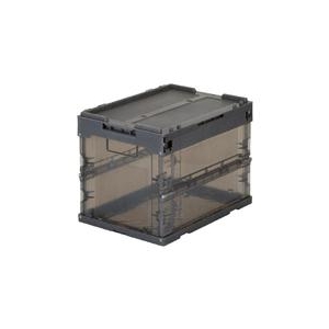 トラスコ中山 TRUSCO　スケルコンオリコン20L（蓋付）　黒 TR-SC20BK-イメージ1