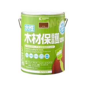 カンペハピオ 水性木材保護塗料 チーク 3L FCB667M-イメージ1