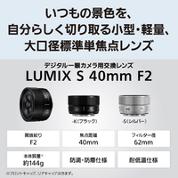 LUMIX 単焦点 レンズ  (シルバー) 150gを切るフルサイズ用単焦点レンズ「LUMIX S 40mm F2」 - デジカメ Watch