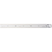 プラス 定規 ステンレス直尺 30cm 1mm厚 シルバー FCP3026-47742