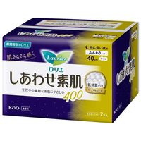 KAO ロリエ しあわせ素肌 特に多い夜用 羽つき 400 7個 F958575