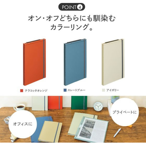 リヒトラブ 二つ折りクリップボード A5(A4・2ツ折) スレートブルー FCE592U-A2068-11-イメージ6