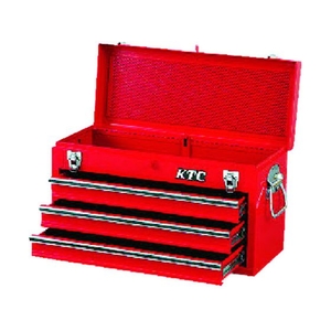 京都機械工具 チェスト(3段3引出し)ソリッドレッド レッド520215300取付可(φ4mm､全長55mm以下) FC472CA-3738175-イメージ2
