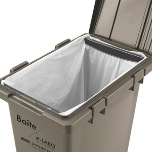 天馬 Boite e-LABO つなげて分別ペール 45L ブラウン FCF954M-ELB-TBP45 BR-イメージ2