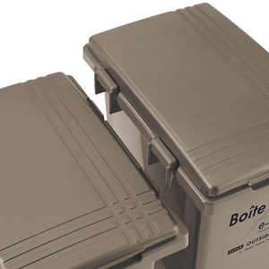 天馬 Boite e-LABO つなげて分別ペール 45L ブラウン FCF954M-ELB-TBP45 BR-イメージ4
