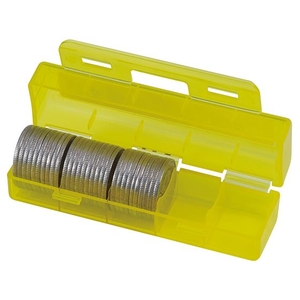 カール事務器 コインケース 100円硬貨 50枚収納 イエロー FCE073V-CX-100-Y-イメージ1