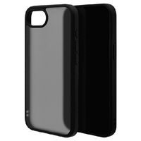ラスタバナナ iPhone 16e用RHINOX ハイブリッドケース TPU×アクリル ブラック×フロストブラック 8641IP5EHABKFB
