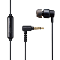 エレコム カールコード片耳イヤフォン ブラック EHP-CCS100CMMBK