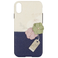 Happymori iPhone XR用ケース Memories of Paris Bar ダークブルー HM14472I61