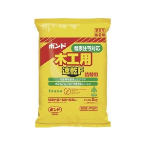 コニシ ボンド木工用速乾F 3kg ポリ袋 40304 FC821VS-1173853-イメージ1