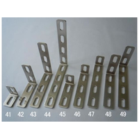 エスコ 50×100×16mm 長穴金折(ステンレス製 2個) FCJ864M-EA951EA-49