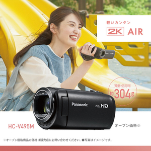 パナソニック 64GB内蔵メモリー デジタルハイビジョンビデオカメラ ブラック HC-V495M-K-イメージ7