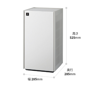 シャープ 加湿レス空気清浄機 オリジナル Purefit ホワイト系 FP-70E6-W-イメージ2