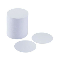 カミイソ産商 NO、104白無地丸コースター φ90mm 100枚入 FC172SL-177106