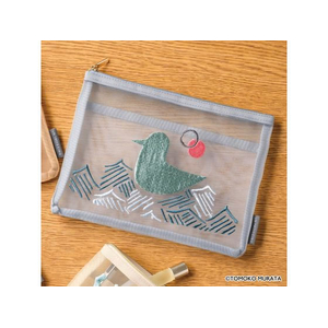 ヒサゴ ムラタトモコ 刺繍メッシュポーチ Seabird(海鳥) FCB284K-UTN311-イメージ2
