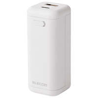 エレコム 乾電池式モバイルバッテリー(C×1+A×1/A-Cケーブル付属) ホワイト DE-KD06WH