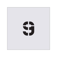 アイマーク ステンシル 9 文字サイズ50×40mm FC590JA-4341287