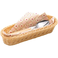 萬洋 樹脂バスケット 細小判 91-002A 白 FC123LL-4114800