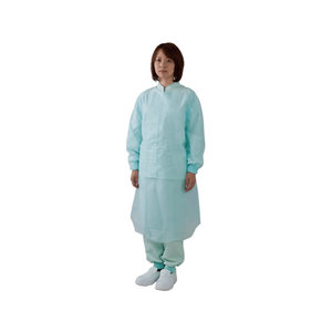 川西工業 ポリエチレン袖付エプロン ブルー 10枚 FC90074-#4442-イメージ2