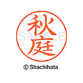 シヤチハタ ネームペン用ネーム シルバー 既製 秋庭 FC45818-X-GPS-0047