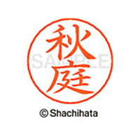 シヤチハタ ネームペン用ネーム シルバー 既製 秋庭 FC45818-X-GPS-0047