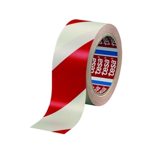 テサテープ ラインテープ テサ58131 赤／白 50mm×66m FC283GN-2073745-イメージ1