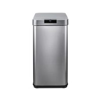エスコ 42L ダストボックス(ステンレス製/センサー開閉式) FCJ147N-EA995A-311
