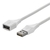 BUFFALO どっちもUSBコネクター採用 USB2．0延長ケーブル(A to A)(3．0m) どっちもUSBケーブル ホワイト BSUAADU230WHA-イメージ1